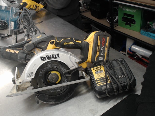 Scie ronde dewalt avec bat flexvolt 9ah