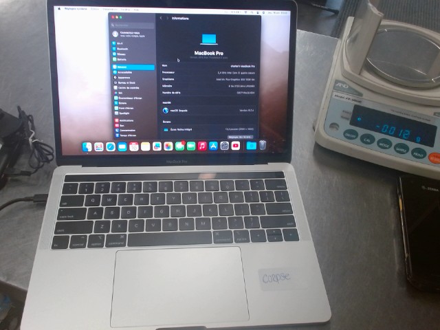 Macbook pro i5 iris 500gb grey 2019