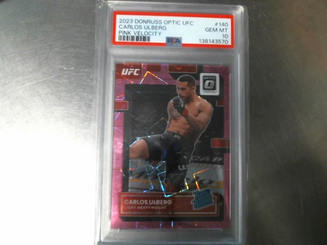 2023 carlos ulberg psa10 rookie ufc card