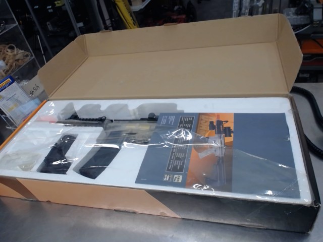 Air soft rifle in box