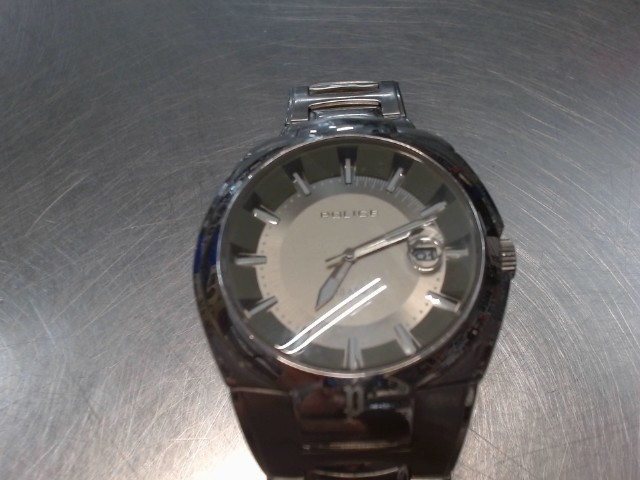 Montre police grise pour homme