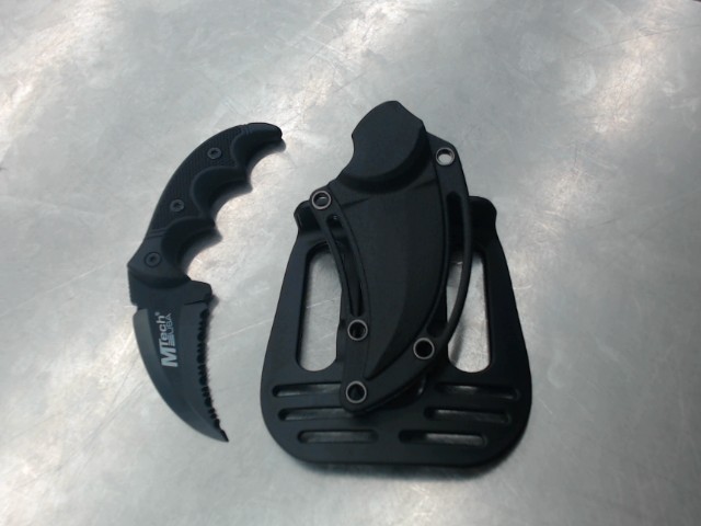 Carambit knife with holster
