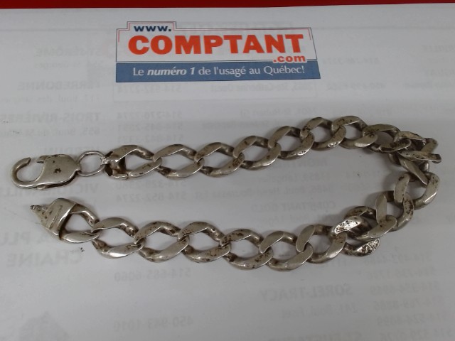 Bracetlet argent grosses mailles