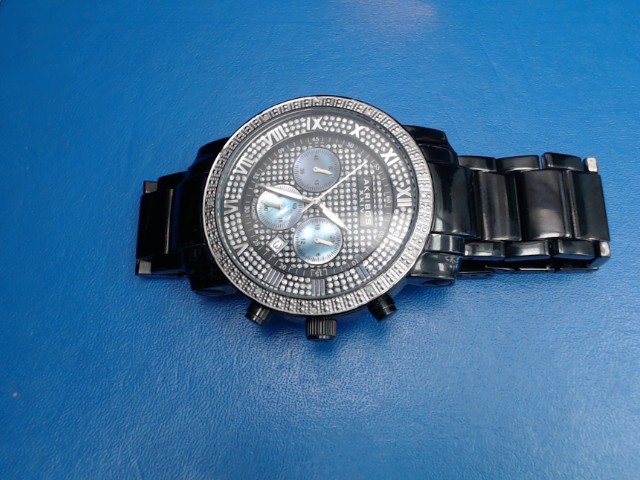 Montre bracelet noir diamant chronosd