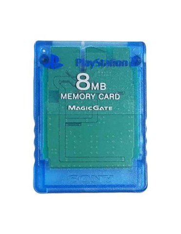 Playstation ii 8mb memory card blue