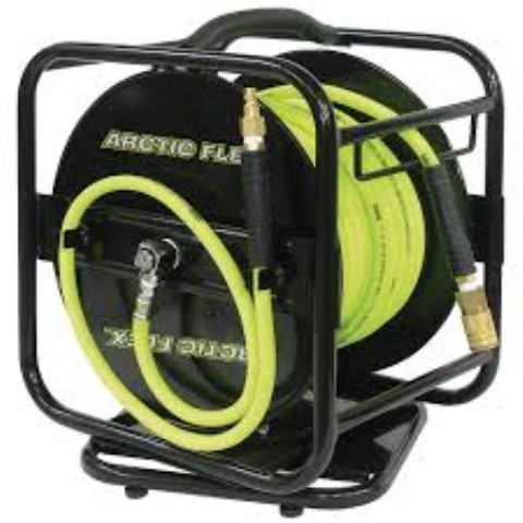 Retractable air hose reel