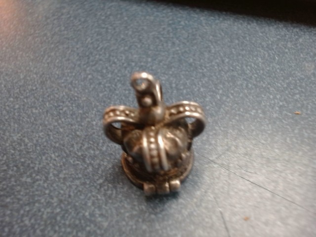 Breloque argent couronne