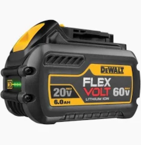 Flexvolt batterie 20v 60v 6a green paint