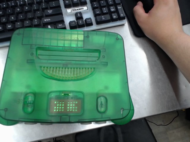 Console nintendo 64 verte with expansion