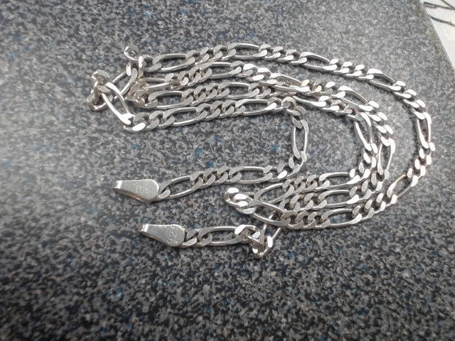 Chaine argent style figaro