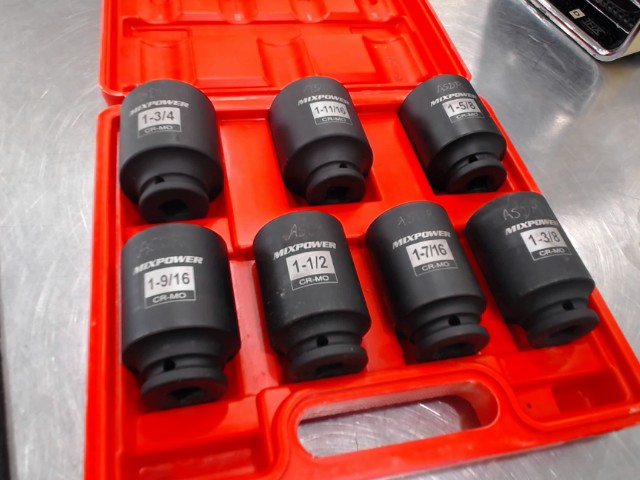 Kit de 7 douille prise 1/2