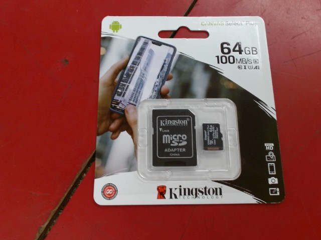 Carte micro sd 64gb 100mb/s+adaptateur