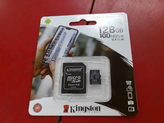 Carte micro sd 128gb 100mb/s+adaptateur