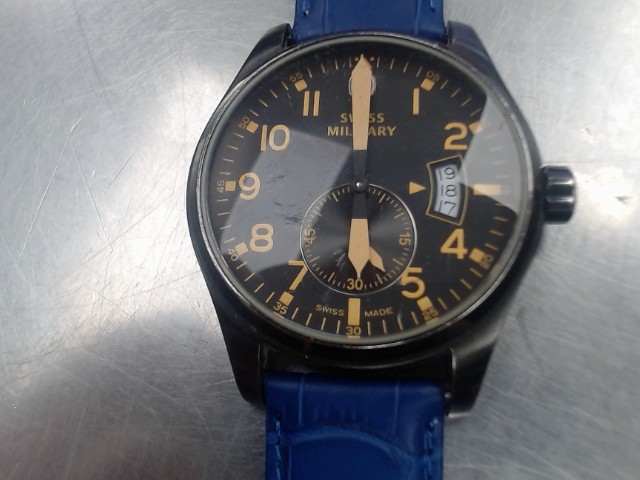 Swiss military day black dial