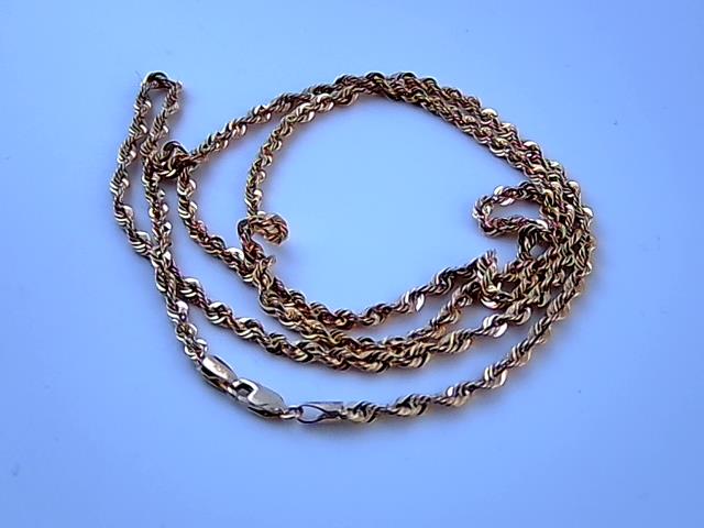 CHAINE TORSADE EN OR 10KT