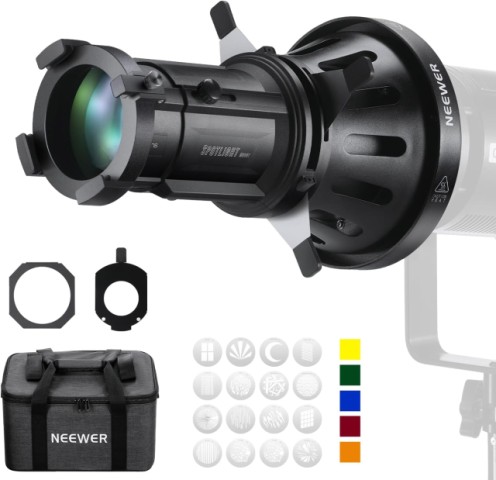 Neewer ls-39 spotlight snoot with lens