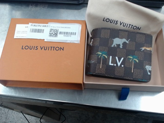 Pf.multiple dam.brown lv wallet
