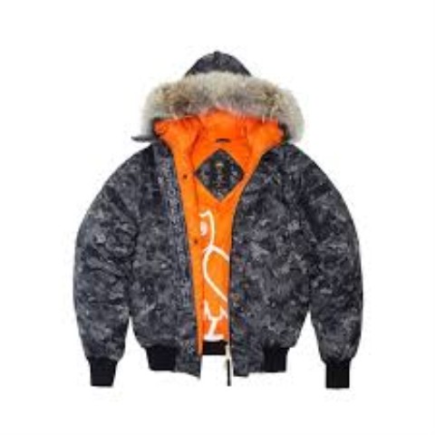 Manteau drake merch vert orange usa flag