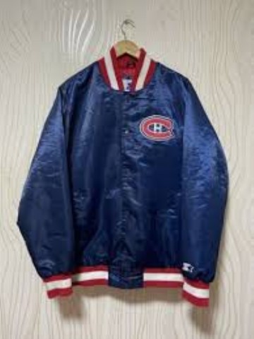 Varsity jacket rouge/bleu