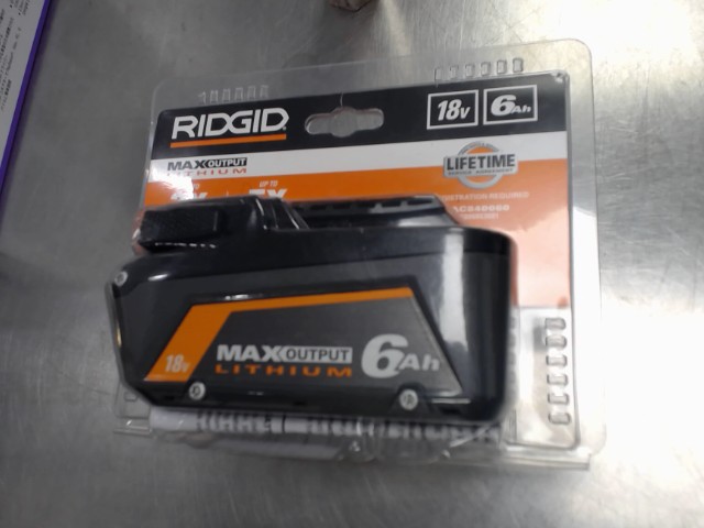 Batterie ridgid 6ah neuf