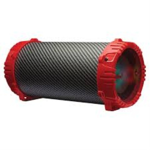 Speaker rouge et noir