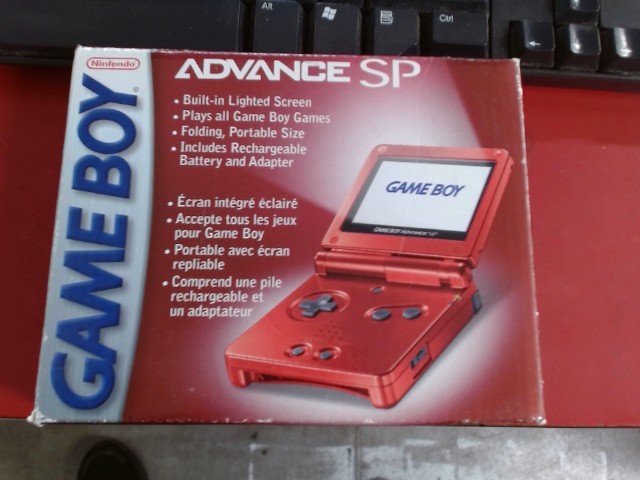 Boite de game boy advance sp