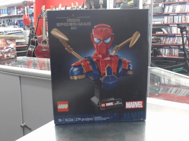 Iron spider-man bust lego