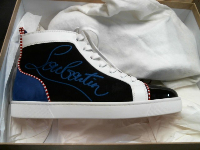 Louis flat high-top bleu-noir 42