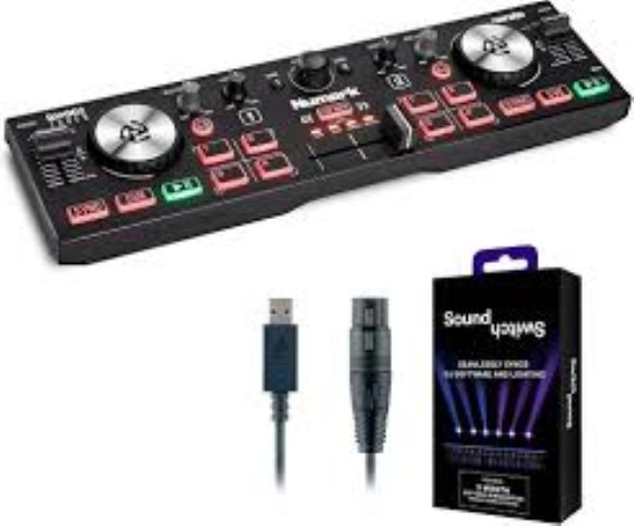 Pocket dj controller with audio interfac