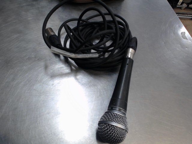 Micro shure + fil ds pochette brune