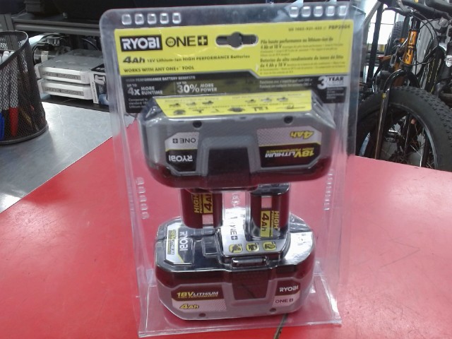 Batterie ryobi 18v/4ah pack double neuf