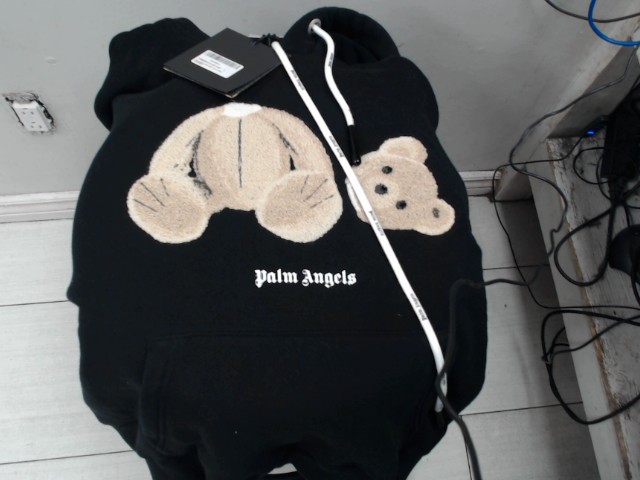 Hoodie noir large palm angel oursons