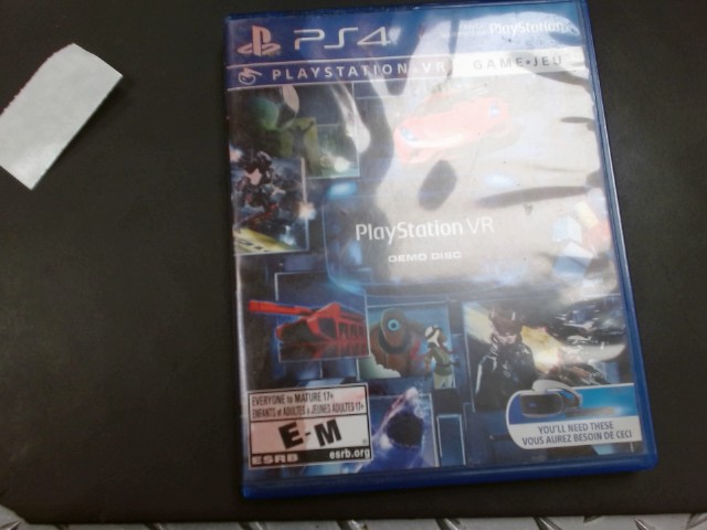 Playstation vr demo disc