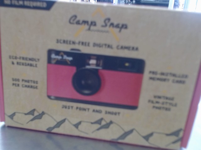 Flamingo pink screen-free digital camera