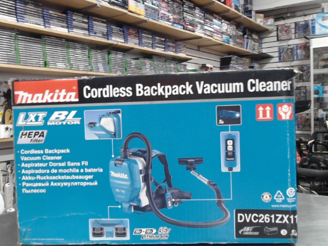 Balayeuse backpak 36v no batt/char(neuf)