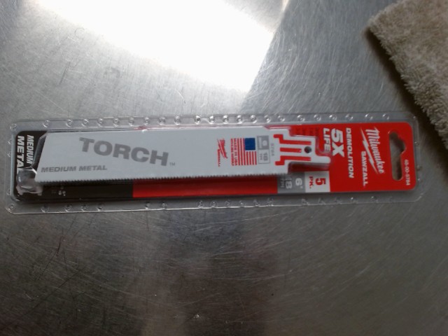 Metal torch blade pack of 5