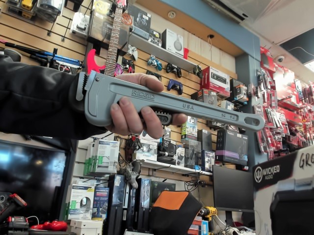 Pipe wrench alu 14in