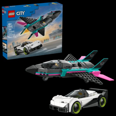 Lego city jet vs car