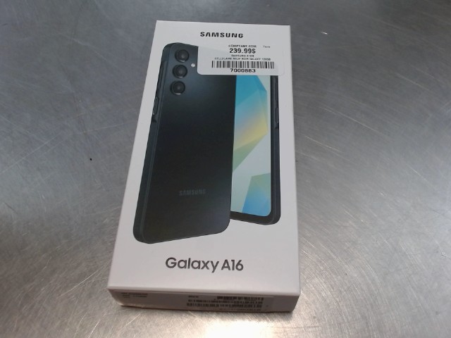 Cellulaire neuf noir galaxy 128gb