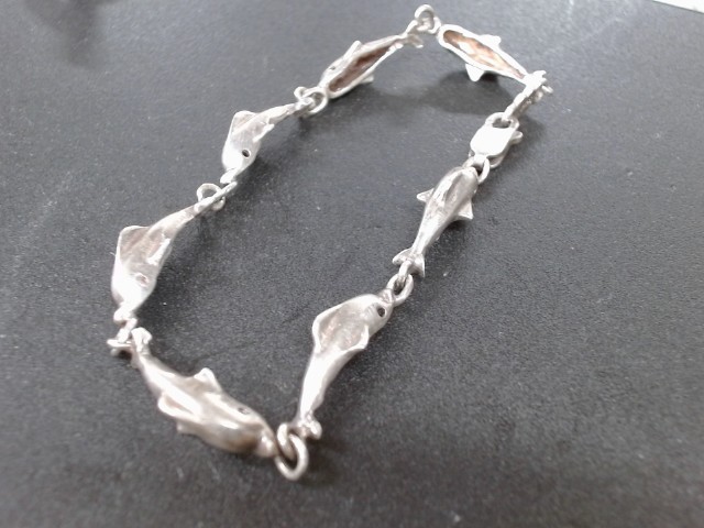 Bracelet silver dolphin