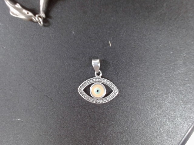 Breloque silver forme oeuil