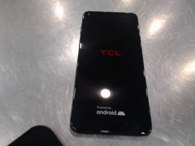 Telephone tcl bleu metallique