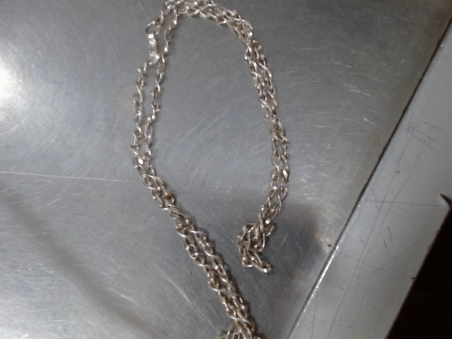 Chaine argent simple link meler