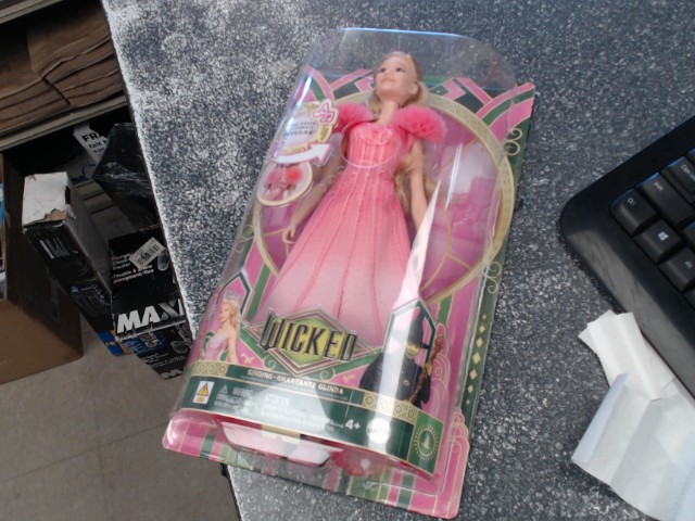 Barbie wicked santa sing figurine new