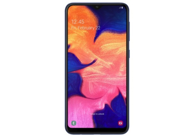 Samsung galaxy a10 bleu