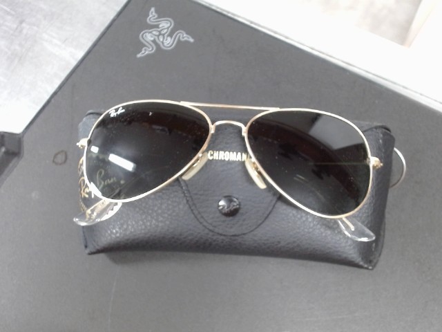 Rayban aviator gold+etuis