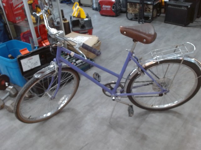 Velo cruiser mauve et chrome