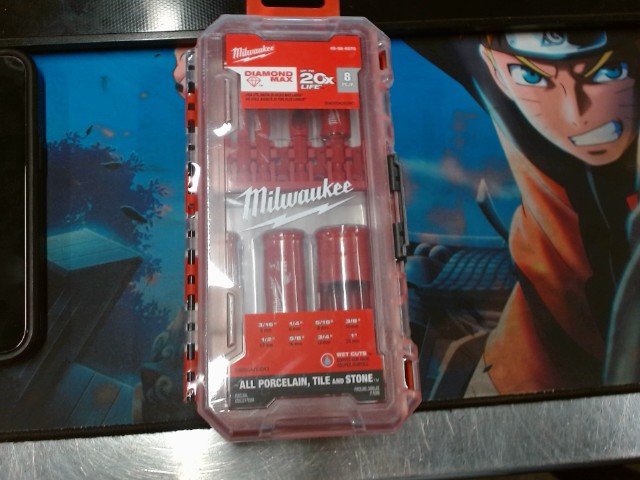 Diamond max hole saw bit set 8pc neuf