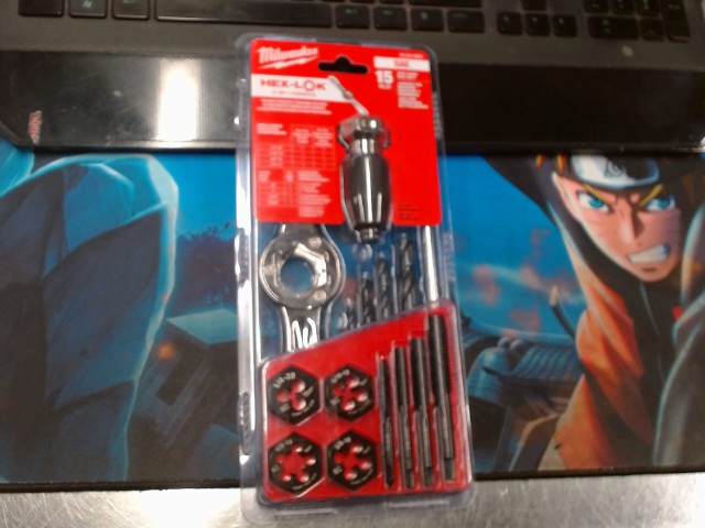 Tap and die set 15pc neuf