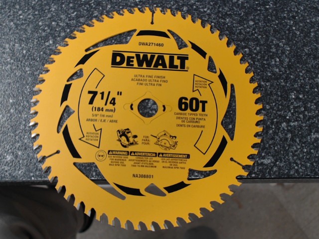 60t wood cutting blade 7 1/4